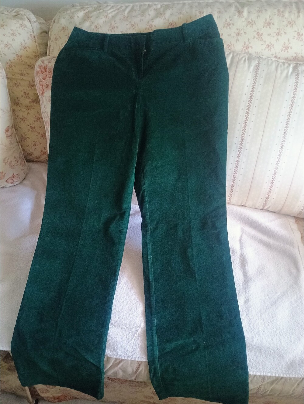 Deep Green Velvet Pants